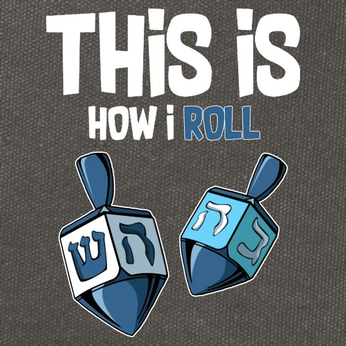 This Is How I Roll Draydel Trendl Hanukkah Cotton Canvas Backpack
