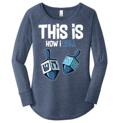 This Is How I Roll Draydel Trendl Hanukkah Women's Perfect Tri Tunic Long Sleeve Shirt