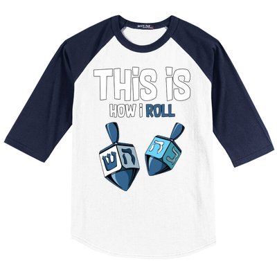 This Is How I Roll Draydel Trendl Hanukkah Baseball Sleeve Shirt