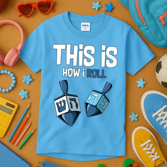 This Is How I Roll Draydel Trendl Hanukkah Kids T-Shirt
