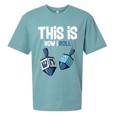 This Is How I Roll Draydel Trendl Hanukkah Sueded Cloud Jersey T-Shirt