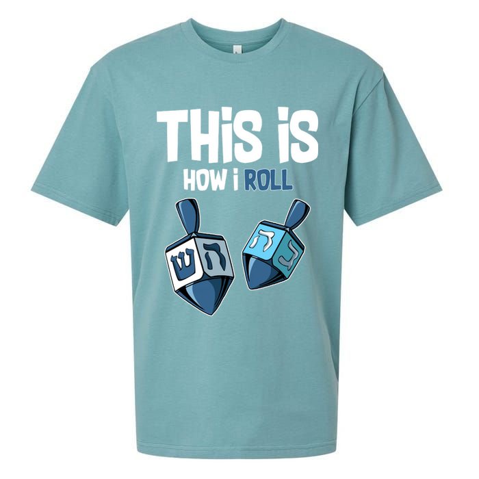 This Is How I Roll Draydel Trendl Hanukkah Sueded Cloud Jersey T-Shirt