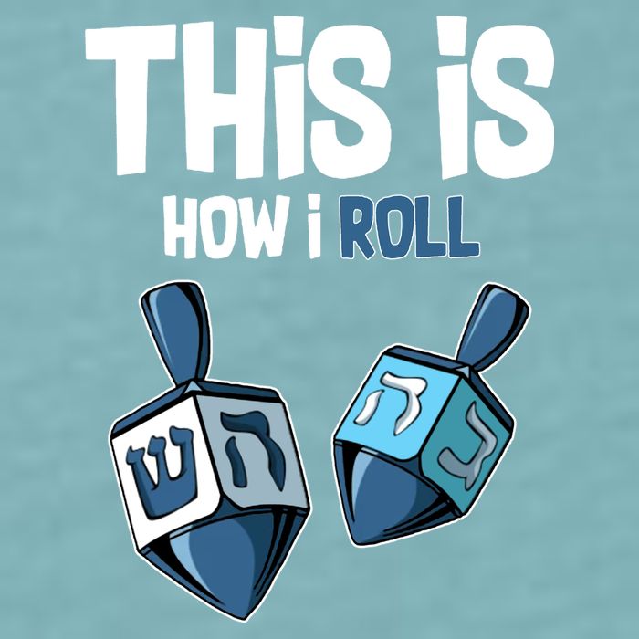 This Is How I Roll Draydel Trendl Hanukkah Sueded Cloud Jersey T-Shirt