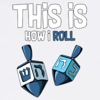 This Is How I Roll Draydel Trendl Hanukkah Garment-Dyed Sweatshirt