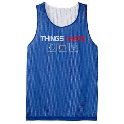 Things I Hate Programmer Outfit Gamer Fun Funny Gift Idea And Gaming Meaningful Mesh Reversible Basketball Jersey Tank