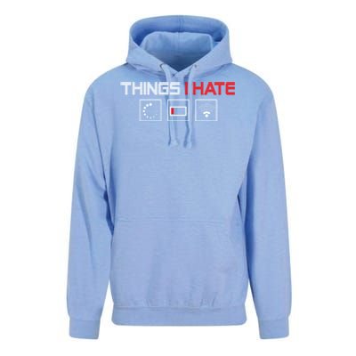 Things I Hate Programmer Outfit Gamer Fun Funny Gift Idea And Gaming Meaningful Unisex Surf Hoodie