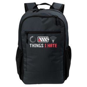 Things I Hate Funny Computer Geek Gift Coder Programmer Meaningful Gift Daily Commute Backpack