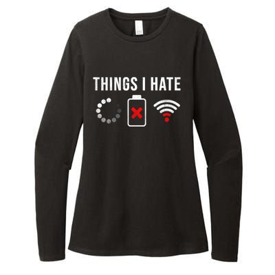 Things I Hate Funny Computer Nerd Gift Debugger Programmer Gift Womens CVC Long Sleeve Shirt