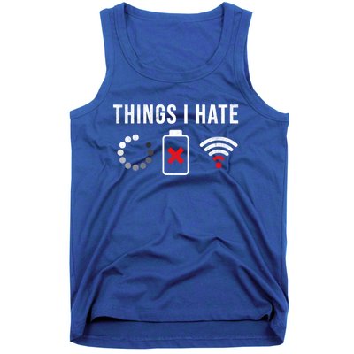 Things I Hate Funny Computer Nerd Gift Debugger Programmer Gift Tank Top