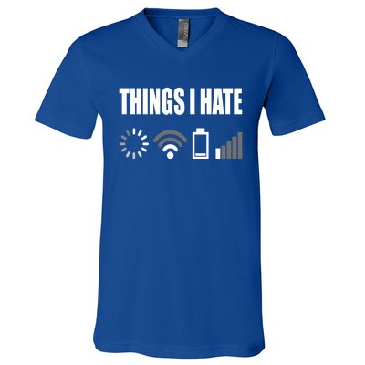 Things I Hate Programmer Outfit Gamer Funny Gift Idea Gift V-Neck T-Shirt