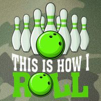 This Is How I Roll Bowling Team Bowler Legacy Tie Dye Trucker Hat