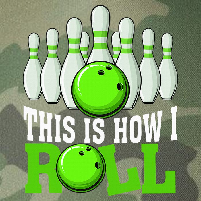 This Is How I Roll Bowling Team Bowler Legacy Tie Dye Trucker Hat