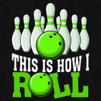 This Is How I Roll Bowling Team Bowler Ladies PosiCharge Tri-Blend Wicking Tank