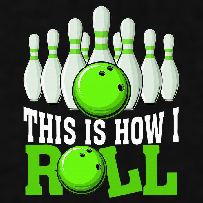 This Is How I Roll Bowling Team Bowler Ladies PosiCharge Tri-Blend Wicking Tank