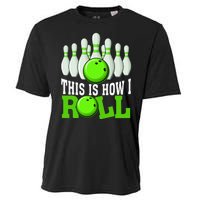 This Is How I Roll Bowling Team Bowler Cooling Performance Crew T-Shirt