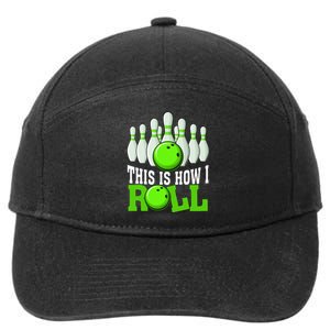 This Is How I Roll Bowling Team Bowler 7-Panel Snapback Hat