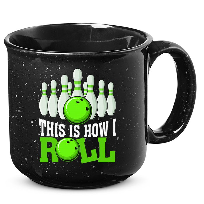 This Is How I Roll Bowling Team Bowler 15oz Campfire Ceramic Mug