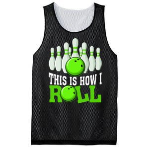 This Is How I Roll Bowling Team Bowler Mesh Reversible Basketball Jersey Tank