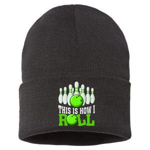 This Is How I Roll Bowling Team Bowler Sustainable Knit Beanie