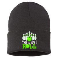This Is How I Roll Bowling Team Bowler Sustainable Knit Beanie