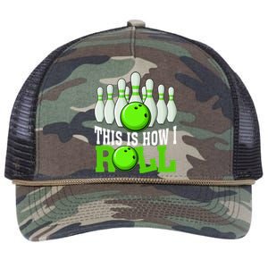 This Is How I Roll Bowling Team Bowler Retro Rope Trucker Hat Cap