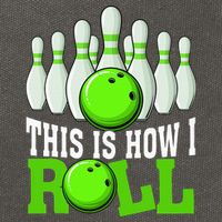 This Is How I Roll Bowling Team Bowler Cotton Canvas Backpack