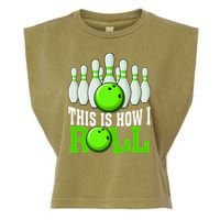 This Is How I Roll Bowling Team Bowler Garment-Dyed Women's Muscle Tee