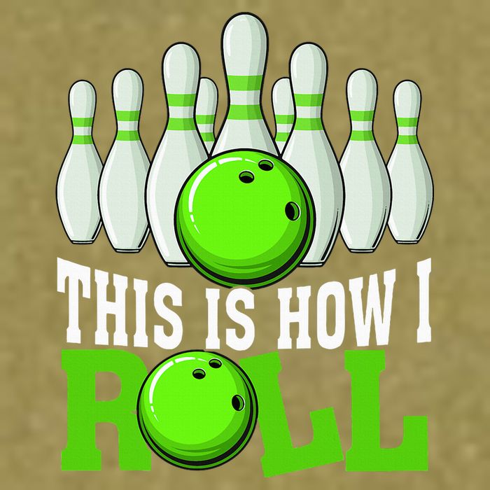 This Is How I Roll Bowling Team Bowler Garment-Dyed Women's Muscle Tee