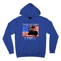 This Is How I Roll Golf Cart Driver American Flag Golfing Hoodie