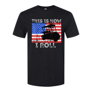 This Is How I Roll Golf Cart Driver American Flag Golfing Softstyle CVC T-Shirt