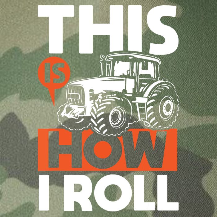 This Is How I Roll Tractor Funny Farming Farmer Legacy Tie Dye Trucker Hat