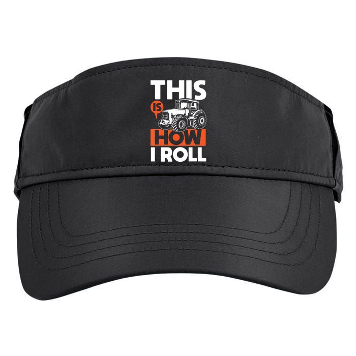 This Is How I Roll Tractor Funny Farming Farmer Adult Drive Performance Visor