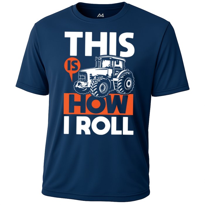 This Is How I Roll Tractor Funny Farming Farmer Performance Shirt