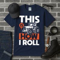 This Is How I Roll Tractor Funny Farming Farmer Tall T-Shirt