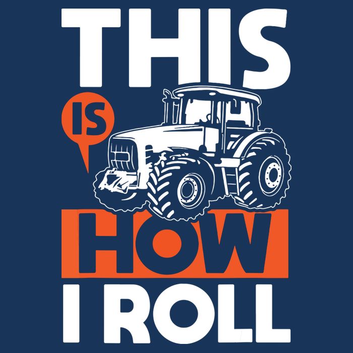 This Is How I Roll Tractor Funny Farming Farmer Sustainable Bucket Hat