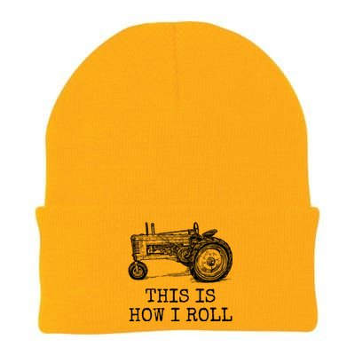 This Is How I Roll Tractor Funny Farming Farmer & Tractor Driver Knit Cap Winter Beanie