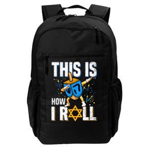 This Is How I Roll Hanukkah Dreidel Chanukah Jew Gift Daily Commute Backpack