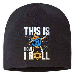 This Is How I Roll Hanukkah Dreidel Chanukah Jew Gift Sustainable Beanie