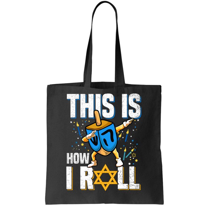 This Is How I Roll Hanukkah Dreidel Chanukah Jew Gift Tote Bag