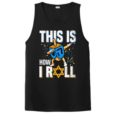 This Is How I Roll Hanukkah Dreidel Chanukah Jew Gift PosiCharge Competitor Tank