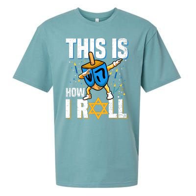 This Is How I Roll Hanukkah Dreidel Chanukah Jew Gift Sueded Cloud Jersey T-Shirt