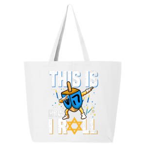 This Is How I Roll Hanukkah Dreidel Chanukah Jew Gift 25L Jumbo Tote