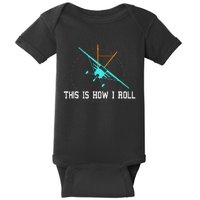 This Is How We Roll Pilot Funny Airplane Aircraft Tees Baby Bodysuit