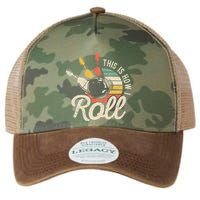 This Is How I Roll Retro Bowling Bowler Funny Gift Legacy Tie Dye Trucker Hat