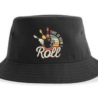 This Is How I Roll Retro Bowling Bowler Funny Gift Sustainable Bucket Hat