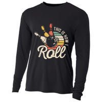This Is How I Roll Retro Bowling Bowler Funny Gift Cooling Performance Long Sleeve Crew