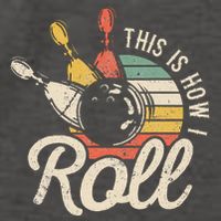 This Is How I Roll Retro Bowling Bowler Funny Gift Vector Backpack