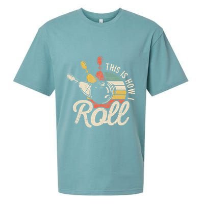 This Is How I Roll Retro Bowling Bowler Funny Gift Sueded Cloud Jersey T-Shirt