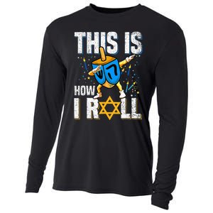 This Is How I Roll Hanukkah Dreidel Chanukah Jew Gift Cooling Performance Long Sleeve Crew