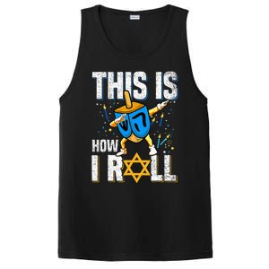 This Is How I Roll Hanukkah Dreidel Chanukah Jew Gift PosiCharge Competitor Tank